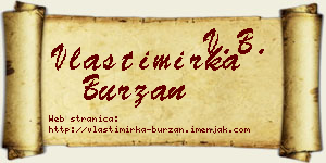 Vlastimirka Burzan vizit kartica